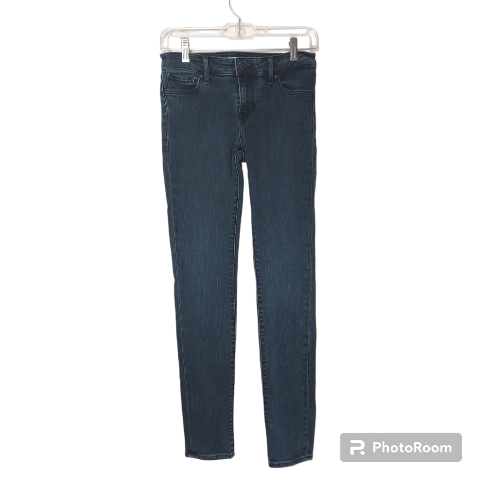Dark Blue Levis 711 Skinny Jeans - Picture 1 of 8